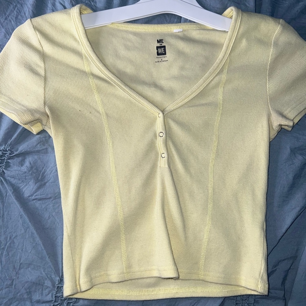 Pacsun yellow crop top